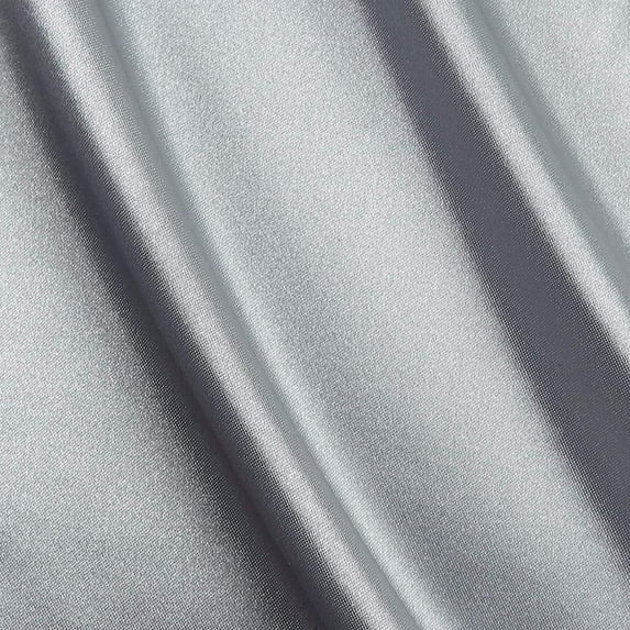 Decorative Silk inc Stretch Charmeuse Fabric 60" Inch Wide- for Weddings, Decor, Gowns, Sheets, Costumes, Dresses (50 Yard, Silver)