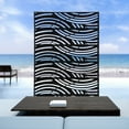 thumbnail image 2 of KANGTEEN 3.72' x 5.94' Black Steel Outdoor Panel Privacy Screen, 2 of 6