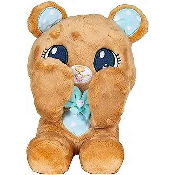 Peekapets Peek-A-Boo Bear Plush - Stuffed Animal, Brown Bear Plush Doll - Great Gift for Kids Ages 1-3