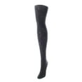 thumbnail image 3 of MeMoi Women's Glitzy Python Opaque Nylon Tights - Womens - Female (Small/Medium, Black), 3 of 3