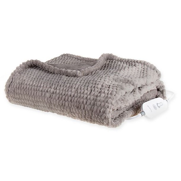 Brookstone® nap® Heated Faux Fur Throw