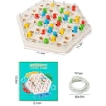 thumbnail image 3 of Jiaeri Chain Chess Board Game, Wooden Strategy Puzzle for Kids Adults, Interactive Educational Family Fun, Travel Desktop Brain Teaser, Learning Logic Skill Development, 3 of 8