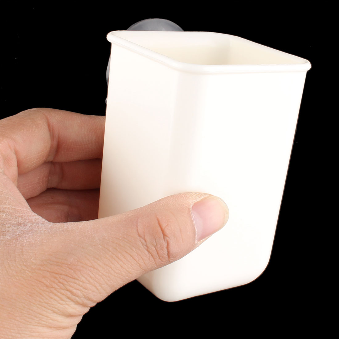 Suction Cup Mount Hanging Bathroom Kitchen Trash Can Storage Box