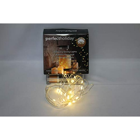 The Perfect Company 600044 20 LED Timer Copper String Light Battery Operated - Warm White