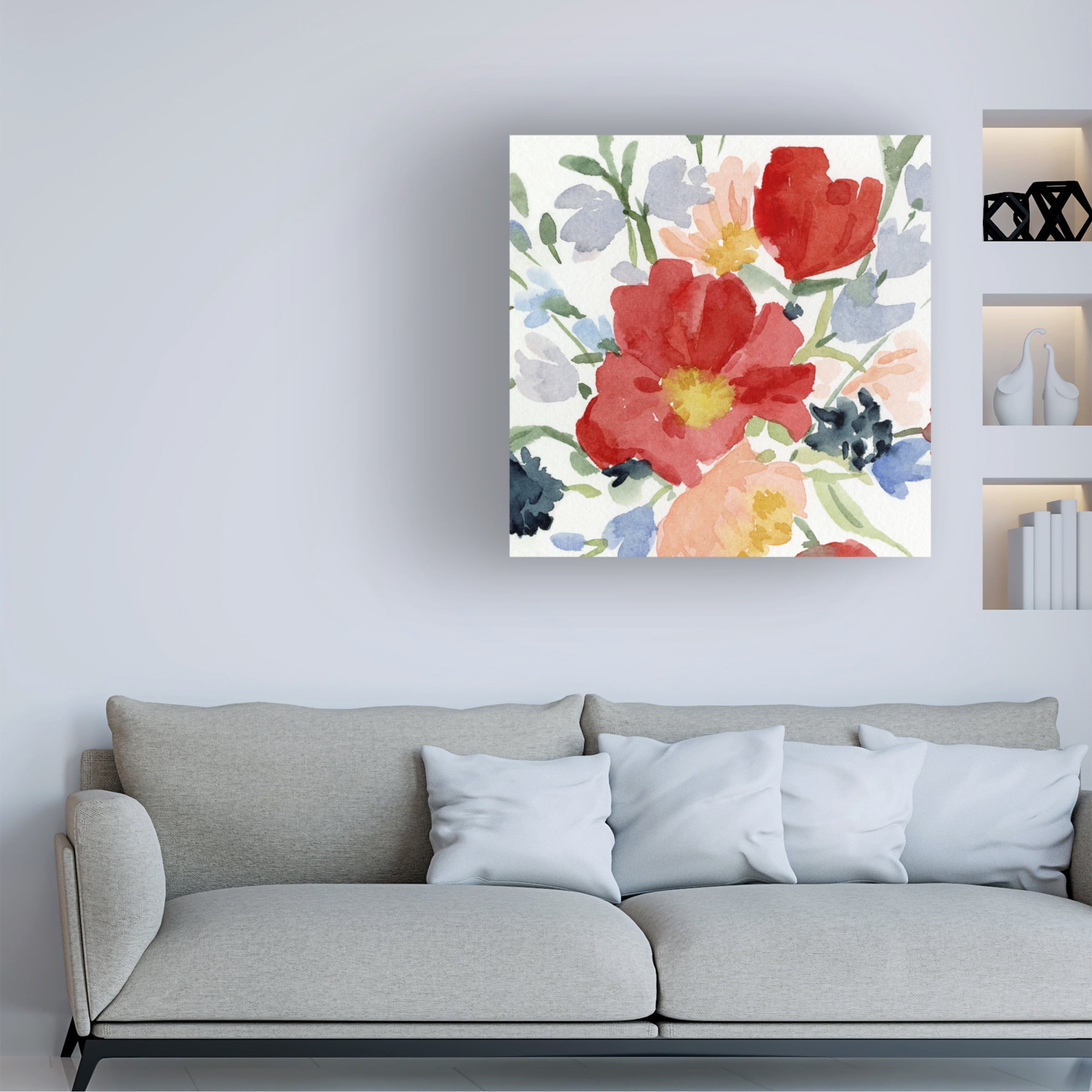 Emma Caroline 'Indian Summer Bouquet I' Canvas Art