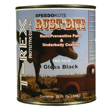 Rust Preventive Underbody Gloss Black Paint, Quart, TRC-15-Q,