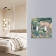 thumbnail image 4 of Yayeee Toggle Light Switch Wall Plate 3-Gang 6.37"x4.48" Decorative Outlet Cover, Floral Forest Pattern, 4 of 7