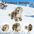 thumbnail image 3 of Snow Leopard Stuffed Animal - Super Soft Realistic Snow Leopard Plush Toy, Cute Pillow Toy Gift, 3 of 7