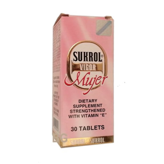 Sukrol Vigor Mujer Dietary Supplement With Vitamin E 30 Tablets... mtc