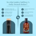thumbnail image 3 of Satthwa Daily Drench - Everyday Mild Shampoo | Powered By Niacinamide | pH 5.5 | SLS & Paraben Free | All Hair Types | For Men & Women - 225ml (7.6FL oz), 3 of 6