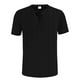thumbnail image 4 of pstuiky camisetas para hombre, Camisa de manga corta con cuello redondo y botones para hombre, color liso y ventilación camisetas de hombre s, 4 of 8