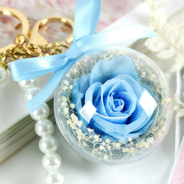 Boc Immortal Eternal Flower Keychain Pendant DIY Creative Birthday Mother  Lover Gift