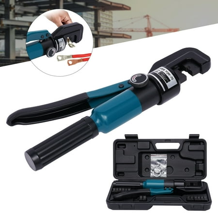 

Flkoendmall Upgraded Custom Hydraulic Hand Crimper Tool for Cable Railing Kit Hardware 6T