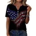 thumbnail image 2 of 250th Anniversary USA Shirts for Women American Flag T-Shirt 4th of July Shirt 250 Years Birthday Patriotic Tops, 2 of 6