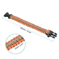 thumbnail image 2 of Uxcell Survival Paracord Bracelets, 2 Pack Braided Paracord Bracelet, Orange, Khaki, 2 of 5