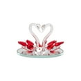 thumbnail image 1 of Speravity Figuras de animales cómodas de cisne de cristal artesanal, mano de obra fina, accesorio de adorno estable, regalo de de oficina Automoción decorativa y accesorios Rojo, 1 of 6