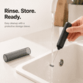 thumbnail image 3 of Rechargeable Electric Milk Frother, Handheld Foam Maker with 304 Stainless Steel Whisk, 500mAh USB-C Milk Foamer Mixer for Coffee, Latte, Cappuccino, Matcha, Black, 3 of 7