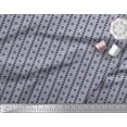 thumbnail image 2 of Soimoi Poly Georgette Fabric Dot & Fleur De Lis Damask Decor Fabric Printed Yard 42 Inch Wide, 2 of 3