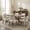 Beige, variant on Upholstered Dining Chairs with Solid Wood Frame, Padded Seat & Curved Back, Chenille Accent Chairs for Dining Room, Kitchen, Living Room, Beige, Set of 4
