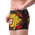 thumbnail image 5 of Portugal Map Flag Underwear Men Stretch Boxer Briefs Shorts Panties Soft Underpants For Male, 5 of 7