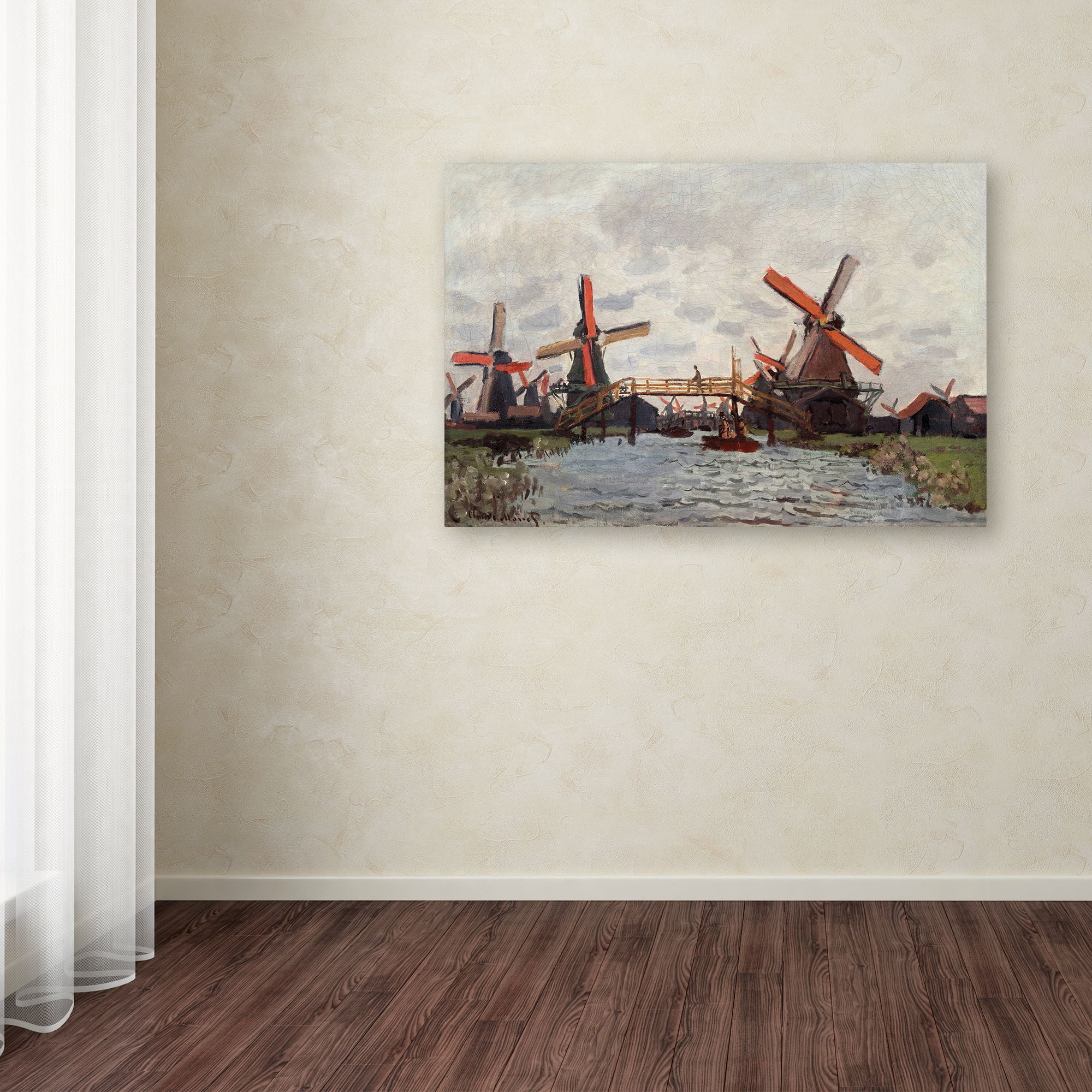 Trademark Fine Art 'Mills Near Zaandam' Canvas Art by Monet
