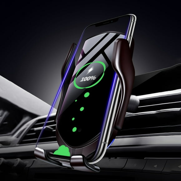 Wireless Car Charger for Smartphones iPhone Android with Qi technology, Automatic Smart Infrared Sensor, Air vent phone holder Fast Charging