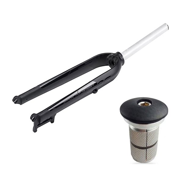 BUCKLOS Mountain Bicycle Rigid Forks 26/27.5/29 Straight MTB Front Fork with Bike Top Cap Carbon