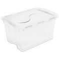 thumbnail image 1 of Sterilite 45L Hinged Lid White Storage Box, 1 of 8