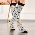 thumbnail image 5 of FORMRS Womens Knee High Socks Casual Long Thick Travel Daily Wear, 2 Pairs, Acorn Leaves Pattern, 5 of 6
