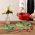 thumbnail image 7 of Pineapple 2 Pack Pot Holders Trivets, Heat Resistant Hot Pads for Kitchen Table Decoration Trivets for Hot Dishes/Pot/Bowl/Teapot/Hot Pot Holders, 7" + 9.45", 7 of 7