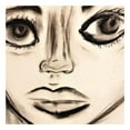 thumbnail image 3 of WIDE EYES IN CHARCOAL by Artist Sarah Wahl - 14"x14" Canvas Artwork - Multi-Color 30 x 30, 3 of 5