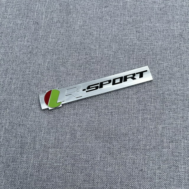 Convient pour S-standard R Logo de Voiture Modification XF XE XJL R-SPORT Logo en Métal Logo de Queue de Sport Autocollant de Tableau de Feuilles-KEEW