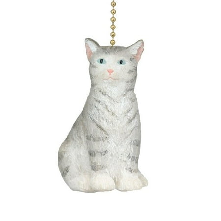 Purfect Feline Gray Kitty Cat Ceiling Fan Light Pull Walmart Com