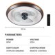 thumbnail image 2 of Ventilador De Techo Led Nórdico Moderno, Ventilador De Techo Regulable Continuo Con Lámpara, Ventilador Ultrasilencioso, Lámpara De Araña Para Dormitorio Y Sala De Estar Serendint HA035992-00, 2 of 6