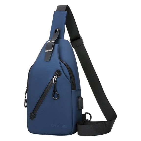 Kcolen Men's Casual Chest Bag Multifunctional Fashion Wallet Shoulder Pack Lightweight Travel Casual Beach Backpack Travel Backpack