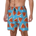 thumbnail image 2 of Balery Cartoon Watermelon Mens Swim Trunks Swim Shorts for Men Quick Dry Inseam Beach Shorts with Compression Liner Pocket-Medium, 2 of 9