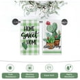 thumbnail image 4 of JOOCAR Hello Spring Green Plant Cactus Polyester Drying Kitchen Towels 16"x27.5" Set of 2, 4 of 5