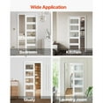 thumbnail image 6 of KFFKFF Sliding Pocket Door, 36" x 80", 5-Lite Frosted Glass Single Sliding Door with Hardware Kit, Durable Solid Wood & MDF Door Slab with Water-Resistant Finish for Bedroom, Kitchen, or Study, 6 of 9