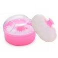 thumbnail image 2 of Plastic After-bath Powder Puff Box Bottle Kit Empty Refillable Face Body Talcum Powder Container Storage Jar Pot Vials Dispenser for Home or Travel, 2 of 7