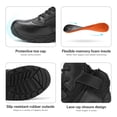 thumbnail image 3 of Botas tácticas militares de trabajo para hombre NORTIV 8 de cuero negro 12W, 3 of 7