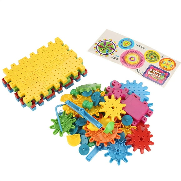 Safe And Non- Plastic Electric Brick Gear Building Toy, Funny Toys Durable To Use Gears Gear Building Toy Set, For Girls And Boys Gifts Kids Children