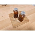 thumbnail image 2 of Kerixi Retro Glass Salt and Pepper Shakers Amber, 2 of 6