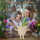 thumbnail image 3 of Swing Planter, Lindo Evite El Diseño de la Cara de Resina de Agrietamiento para la Olla de Flores Colgantes para Plantas de Interior, 3 of 7