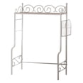 thumbnail image 3 of Kings Brand Furniture Metal Over the Toilet Bathroom Rack with Magazine Holder, White, 3 of 6