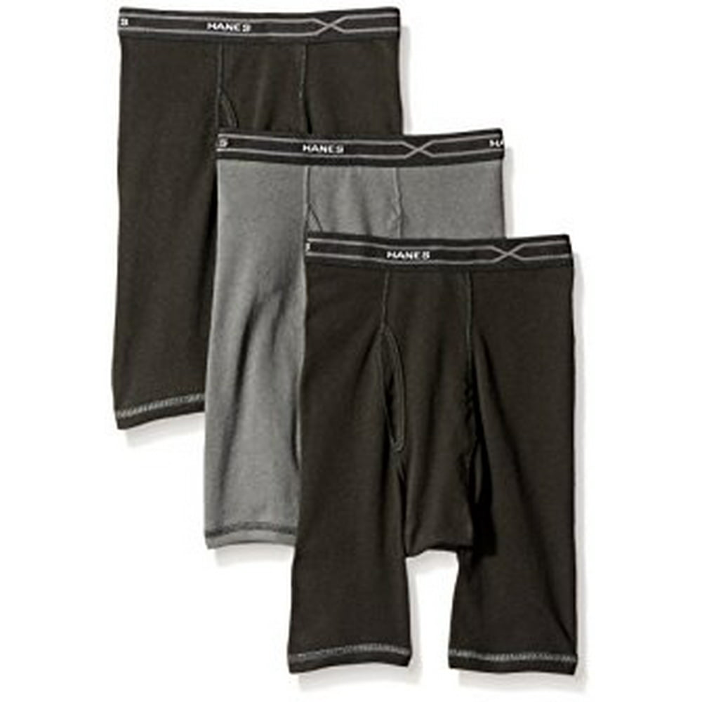 Hanes Red Label Men's 3Pack XTemp Comfort Cool Long Leg Boxer Brief
