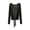 Black, variant on Women's Tie Front Sun Protection Modal Cardigan Lightweight Long Sleeve V Neck Stretchy Solid Wrap Top Breathable Blouse Beach Cover Up M