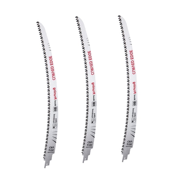 Arc Edge Reciprocating Saw Blade, 15 Inch Pruning Saw, Wood Cutting Reciprocating Saw Blades, 6TPI, 3 Pieces