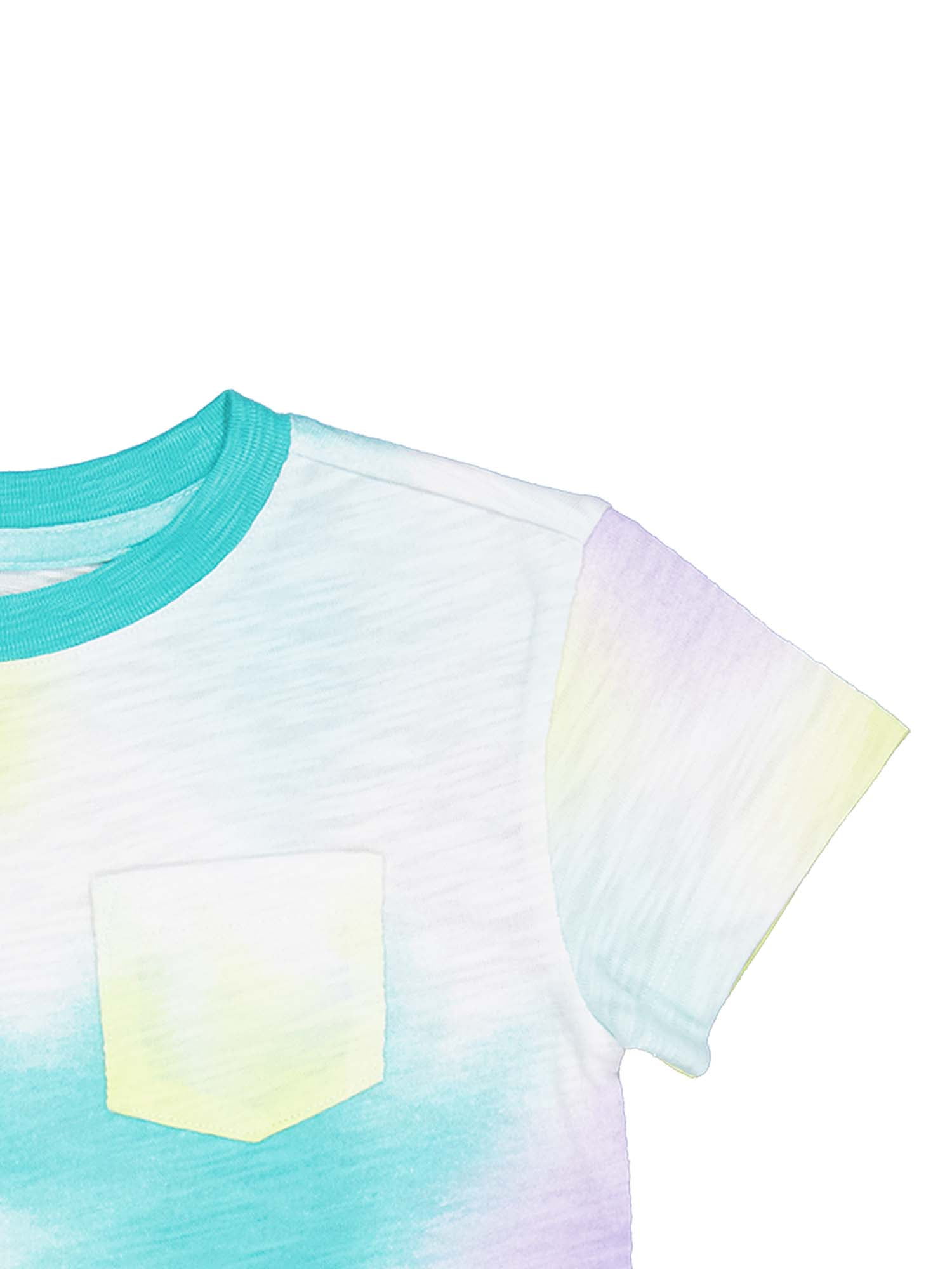 Wonder Nation Short Sleeve Boxy Pocket Tee, Size 4-18 & Plus