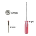 thumbnail image 4 of Pack Of 25 Diamonds Cutting Discs 22mm For Dremels Rotary Tool Diamonds Disc Set With 4 Mandrels For Stone Glass Tile, 4 of 5