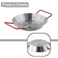 thumbnail image 4 of beisidaer Poêle en Acier Inoxydable Bol à Paella Assiette de Service Pot Wok Plateau à Collations - 18cm, 4 of 6